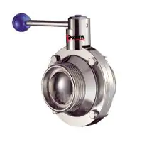 Inoxpa 6400 Hygienic CIP Ball Valve with Pneumatic Actuator and C Top - 0