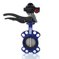 Resilient Seated Wafer Butterfly Valve with Limit Switchbox - 1