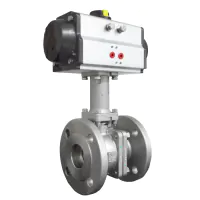 Pneumatic Actuated High Temperature Flanged Ball Valve - 0