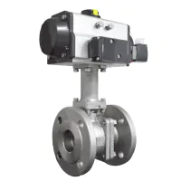 Pneumatic Actuated High Temperature Flanged Ball Valve - 1
