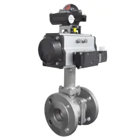Pneumatic Actuated High Temperature Flanged Ball Valve - 3