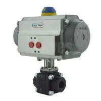 Pneumatic Actuated Starline Carbon Steel Full Bore Ball Valve - 0