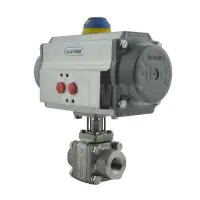 Pneumatic Actuated Starline Stainless Steel Full Bore Ball Valve - 0