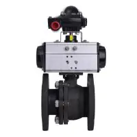 Pneumatically Actuated Carbon Steel PN16 Ball Valve - 5