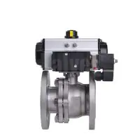 Pneumatically Actuated Stainless Steel PN16 Ball Valve - 4
