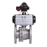 90D Pneumatic Actuated ANSI 150 Stainless Steel Ball Valve - 4