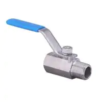 1 Piece Male / Female Stainless Steel Screwed Ball Valve - 1