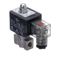 2/2 Stainless Steel Solenoid Valve 1-100 Bar Rated High Pressure - Size: 1/8" - 3/8" Servo Assisted - 2