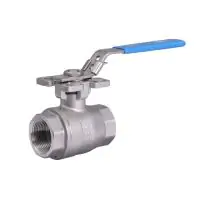Stainless Steel Ball Valve 2 Piece Full Bore Direct Mount - 0