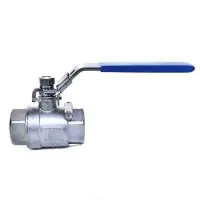 2 Piece Stainless Steel Economy BSPP Ball Valve - WRAS - 2