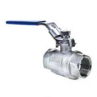 2 Piece Stainless Steel Economy BSPP Ball Valve - WRAS - 3