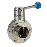 Bardiani Plain Inch Weld End Hygienic Butterfly Valve - 0