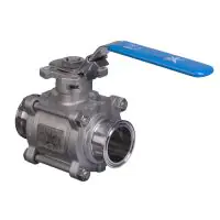 Mars Ball Valve Series 77SN 3 Piece Hygienic Tri-Clamp - 2