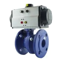 Pneumatic Actuated Gas Approved PN16 Ball Valve - Ductile Iron - 0