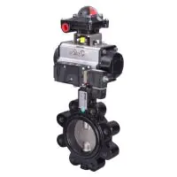Economy Pneumatic Actuated Butterfly Valve Lugged PN16 - 3