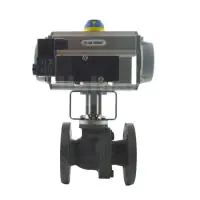 Pneumatic Actuated PEKOS Carbon Steel Full Bore ANSI 150 Ball Valve - 3