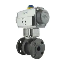 Pneumatic Actuated PEKOS Carbon Steel Full Bore ANSI 150 Ball Valve - 0