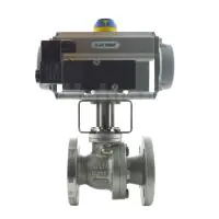 Pneumatic Actuated PEKOS Stainless Steel Full bore ANSI 300 Ball Valve - 2
