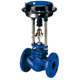 ARI Pneumatic Actuated 405 Stop Valve Flanged PN40 - Cast Steel