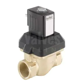 Burkert 6213 Brass Solenoid Valve with Kick & Drop Coil