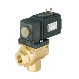 Burkert Type 0131 Brass Solenoid Valve 3 Way