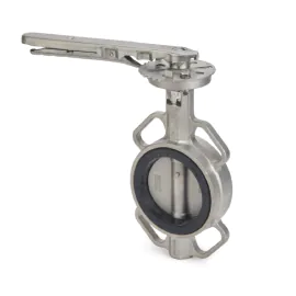 Economy Wafer Pattern Stainless Steel Butterfly Valve - Viton Liner