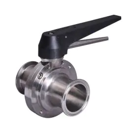 Hygienic Clamp Ended Butterfly Valve