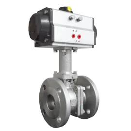 Pneumatic Actuated High Temperature Flanged Ball Valve