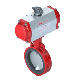 Pneumatic Actuated Bray Series 20 Wafer Butterfly Valve - Stainless Steel Disc & EPDM Liner