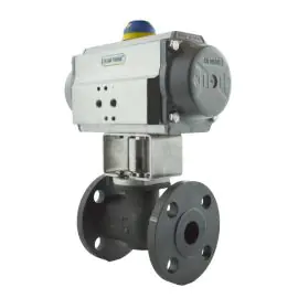 Pneumatic Actuated PEKOS Carbon Steel Reduced Bore ANSI 150 Ball Valve