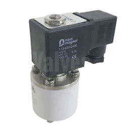 PTFE 0-3 Bar Solenoid Valve For Chemicals - Normally Open