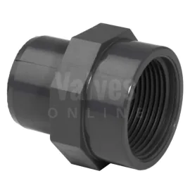 PVC Plain Inch Male Spigot x Female Threaded Adaptor