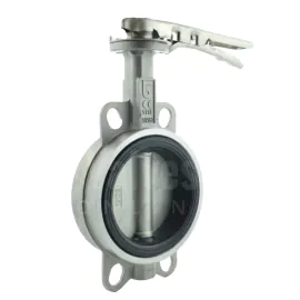 WRAS Approved Stainless Steel Wafer Pattern Butterfly Valve with EPDM Liner