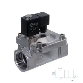 Stainless Steel Solenoid Valve Servo Assisted 3/8" to 2"