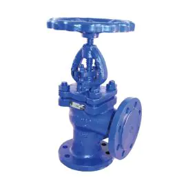 Cast Iron Globe Valve Angle Pattern Flanged PN16