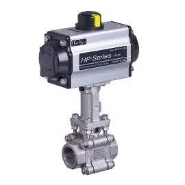 Pneumatic Actuated Screwed Ball Valve for Steam