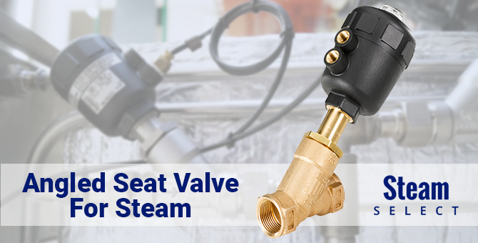 Angled Seat Valve for Steam