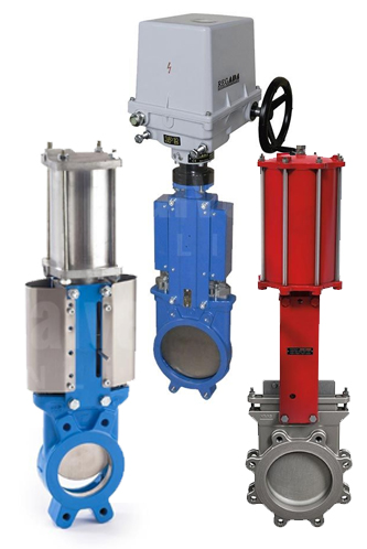Actuated Knife Gate Valves