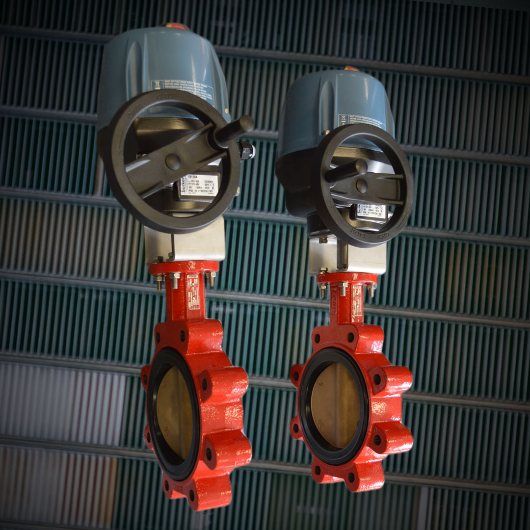ATEX electric actuated lugged butterfly valve