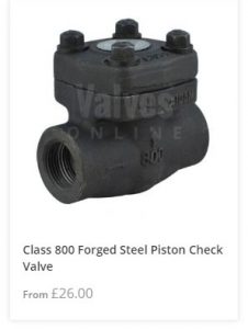 Class 800 Piston Check Valve